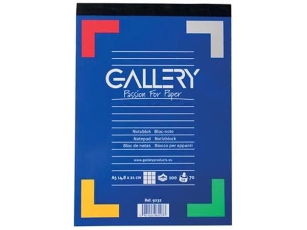 Bloc-notes Gallery, ft a5, carré 5 mm, bloc (100 feuilles)