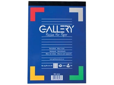 Bloc-notes Gallery, ft a5, carré 5 mm, bloc (100 feuilles)