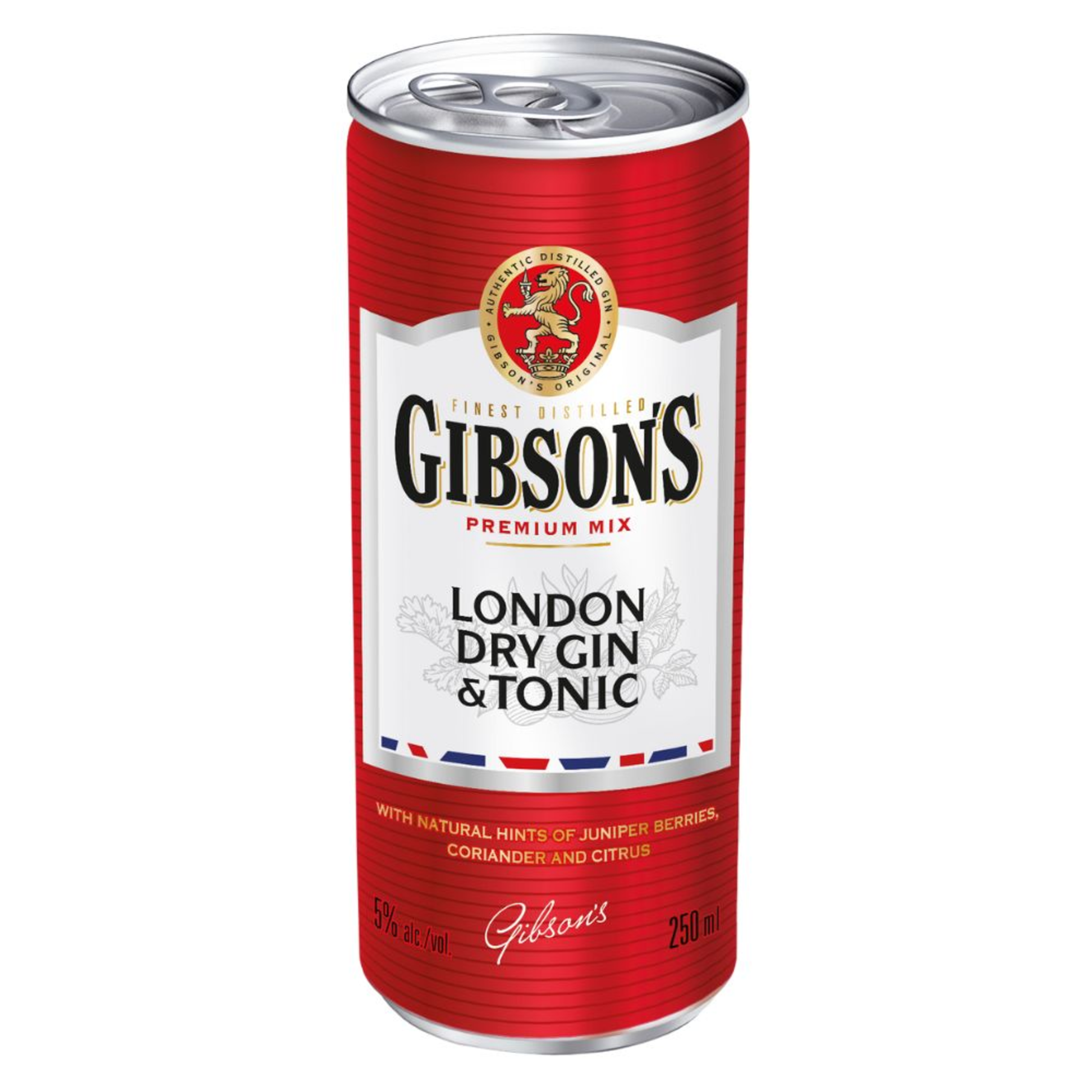 Canette de gin tonic Gibson (24x 250ml)