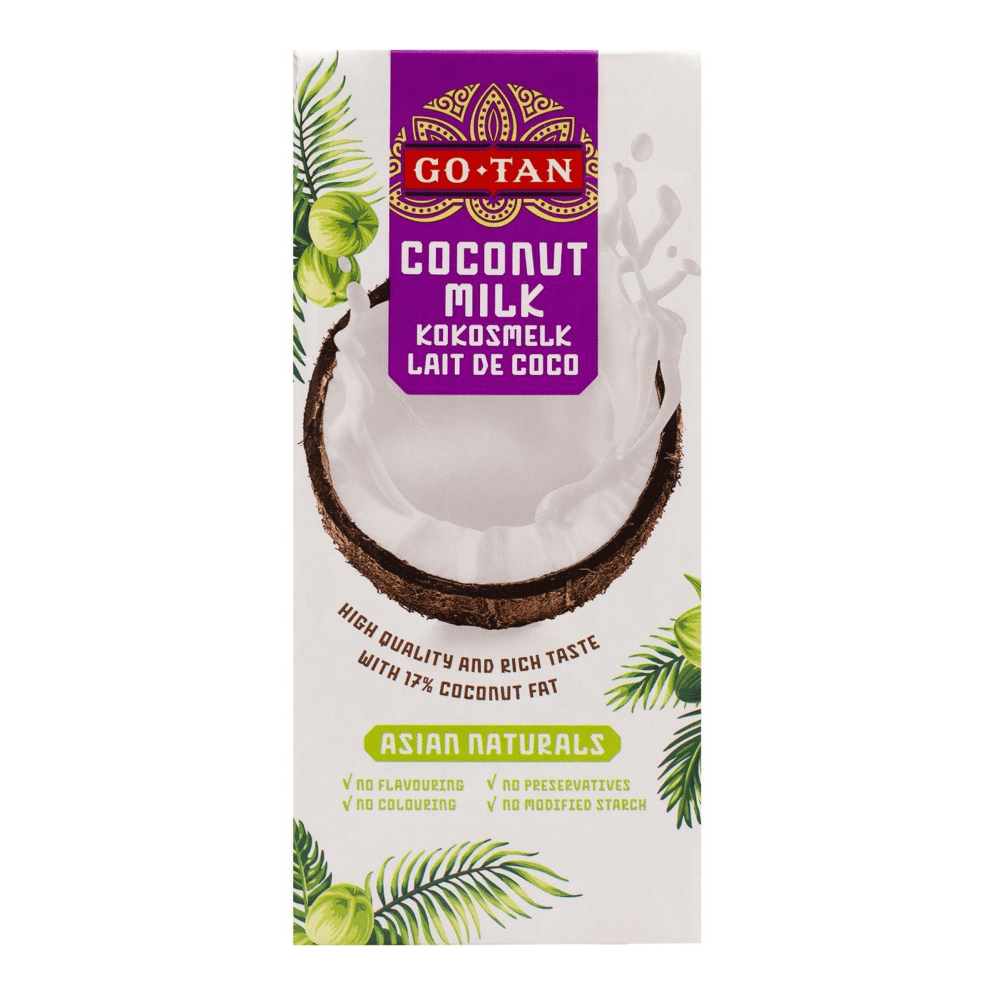 Pack de lait de coco Go-tan (1 litre)