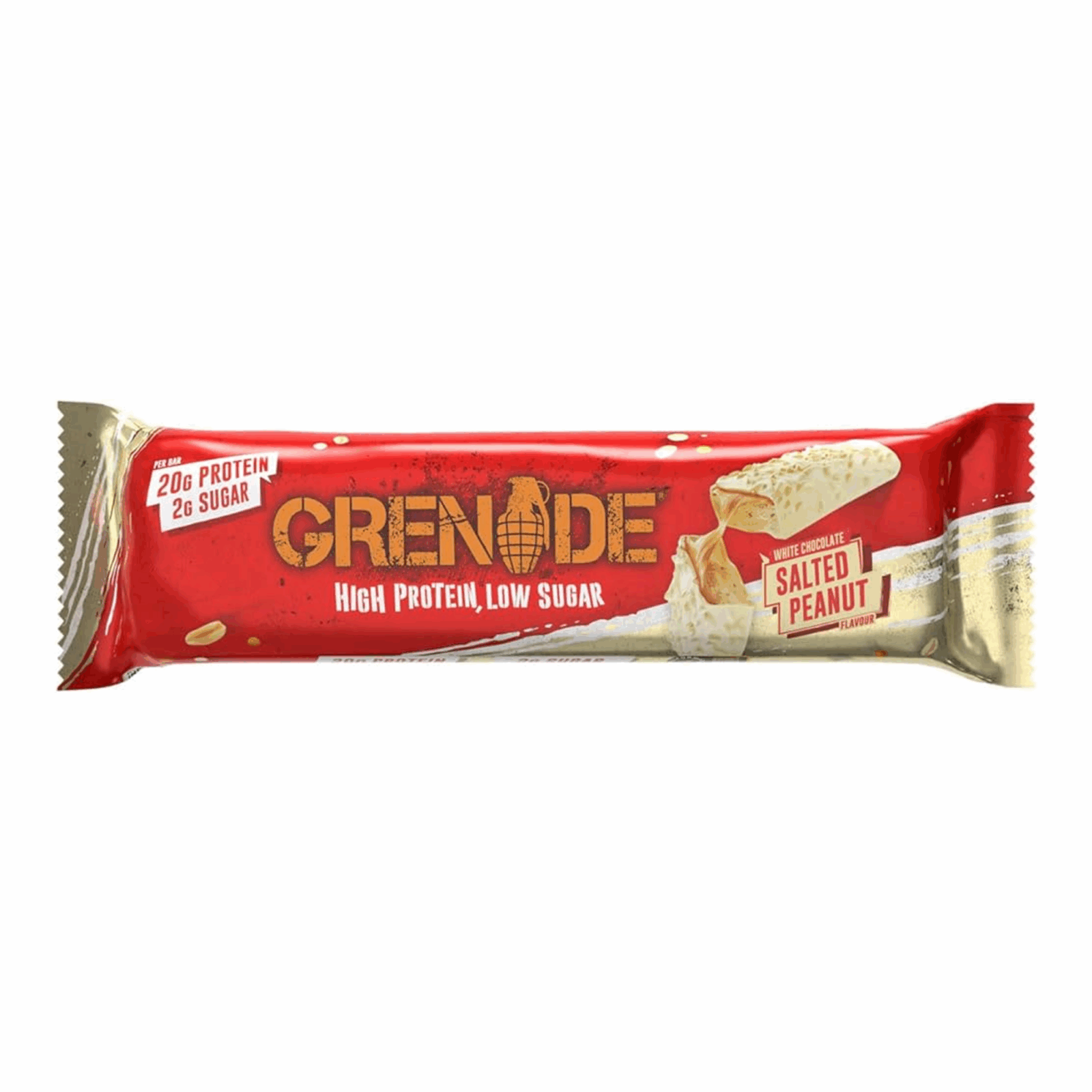 Grenade chocolat blanc cacahuète salée (12x60gr)