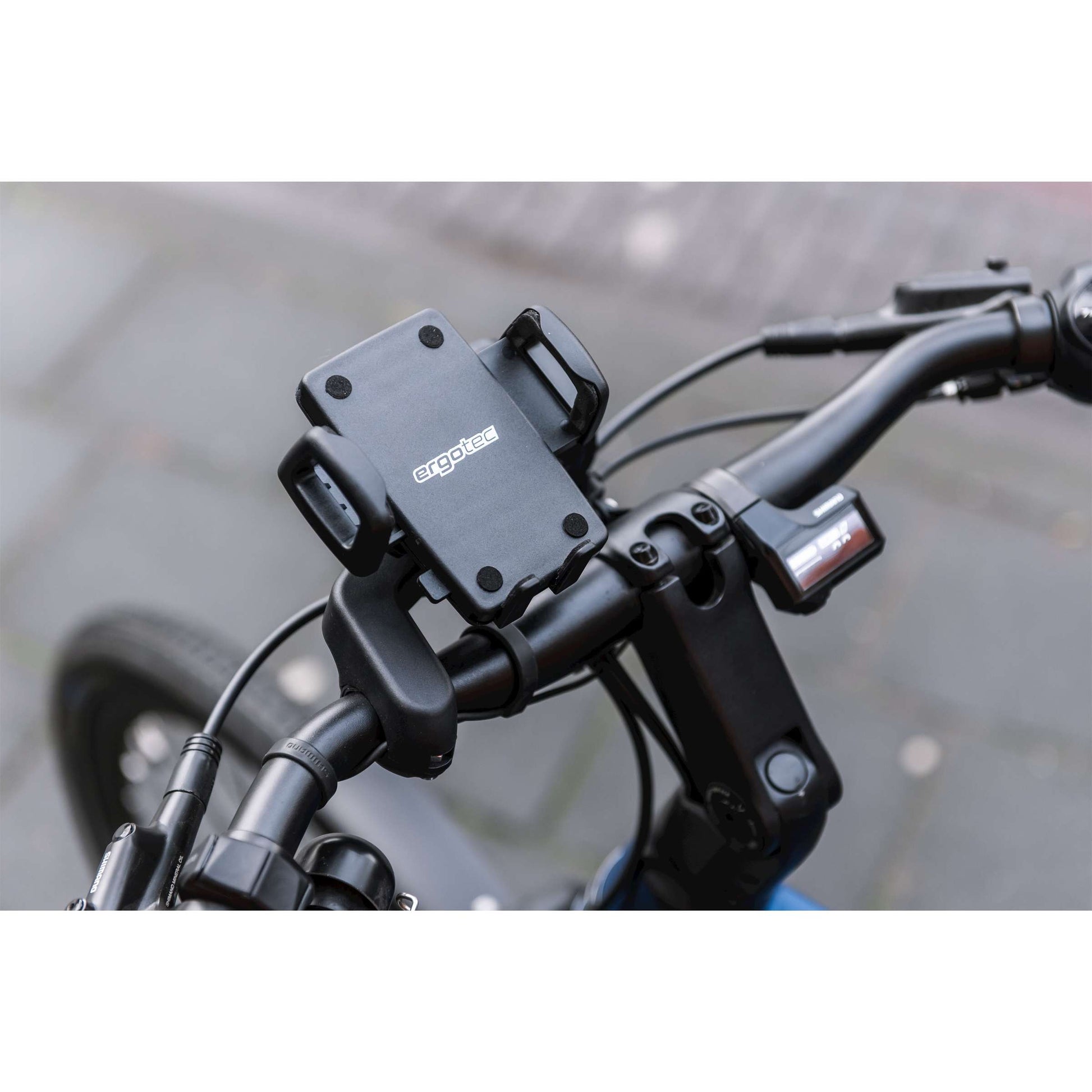 Support de téléphone Ergotec pour tube de guidon - noir