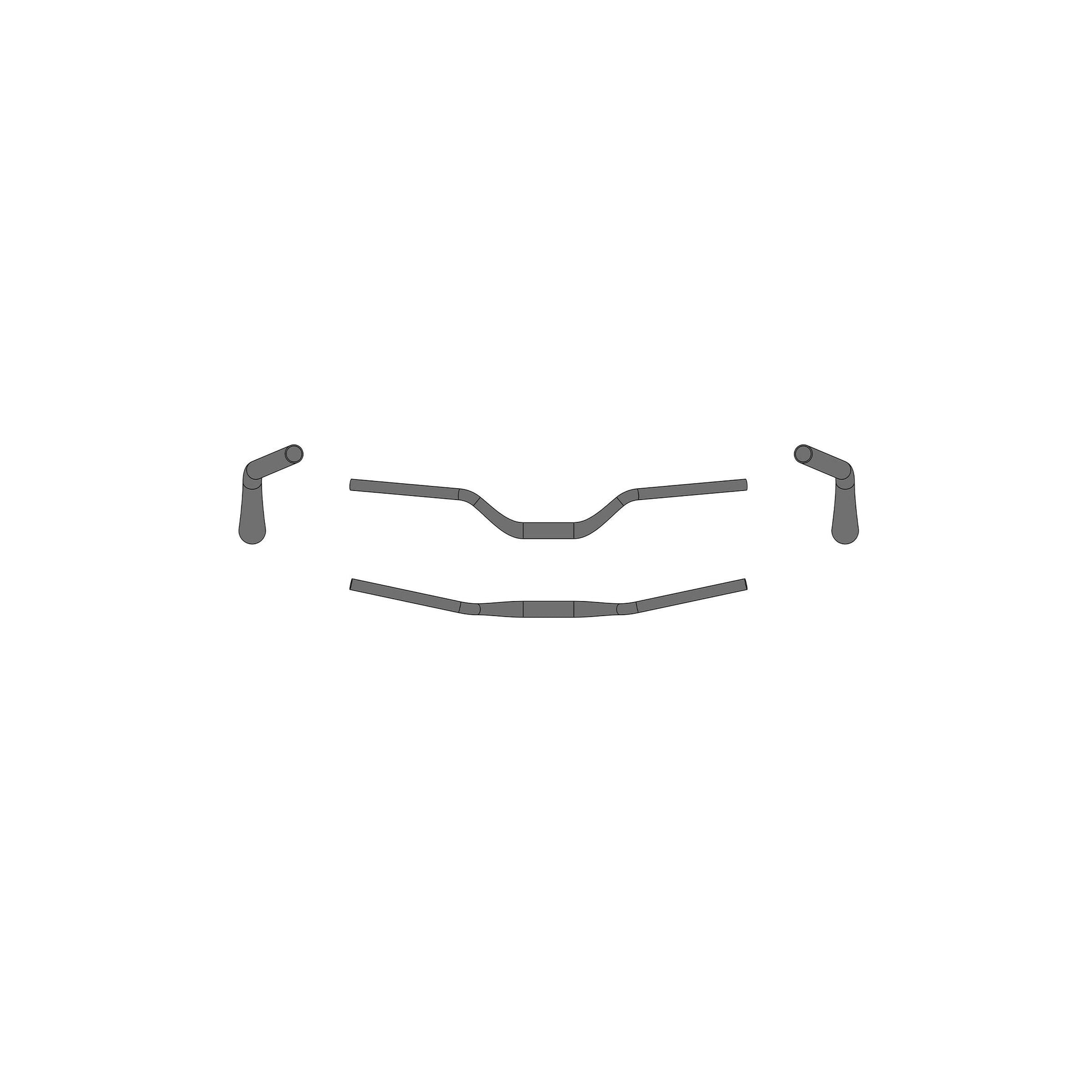 Envoyer Ergotec Riser Bar 70 Ø31,8 mm x 780 mm 70 mm Rise - Black