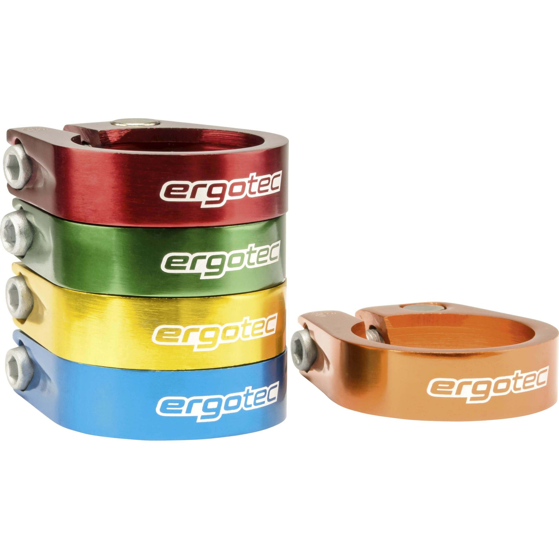 Collier de tige de selle Ergotec SCI-105 31.8 rouge anodisé