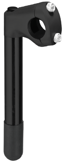 Pas de vélo pour enfants à la tige d'étiquette �25.4 180 mm 2 boulons noirs