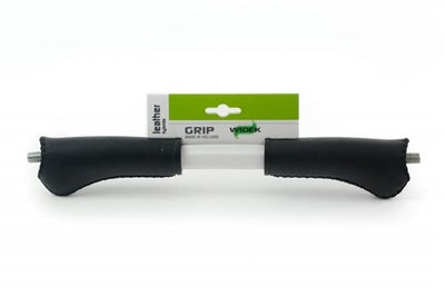 Poignée Widek Cuir Hybride Noir 120mm
