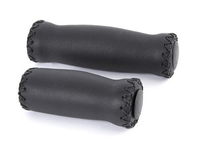 Poignée Velo Cuir 92 127mm Noir (paire)