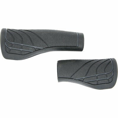 Herrmans LINE DD36 - Poignée de vélo ergonomique réglable noir gris 124 90mm