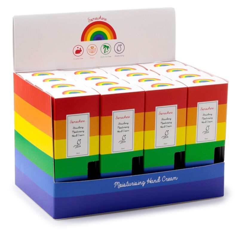Quelque part Regenboog Handcreme 75 ml - Strawberry
