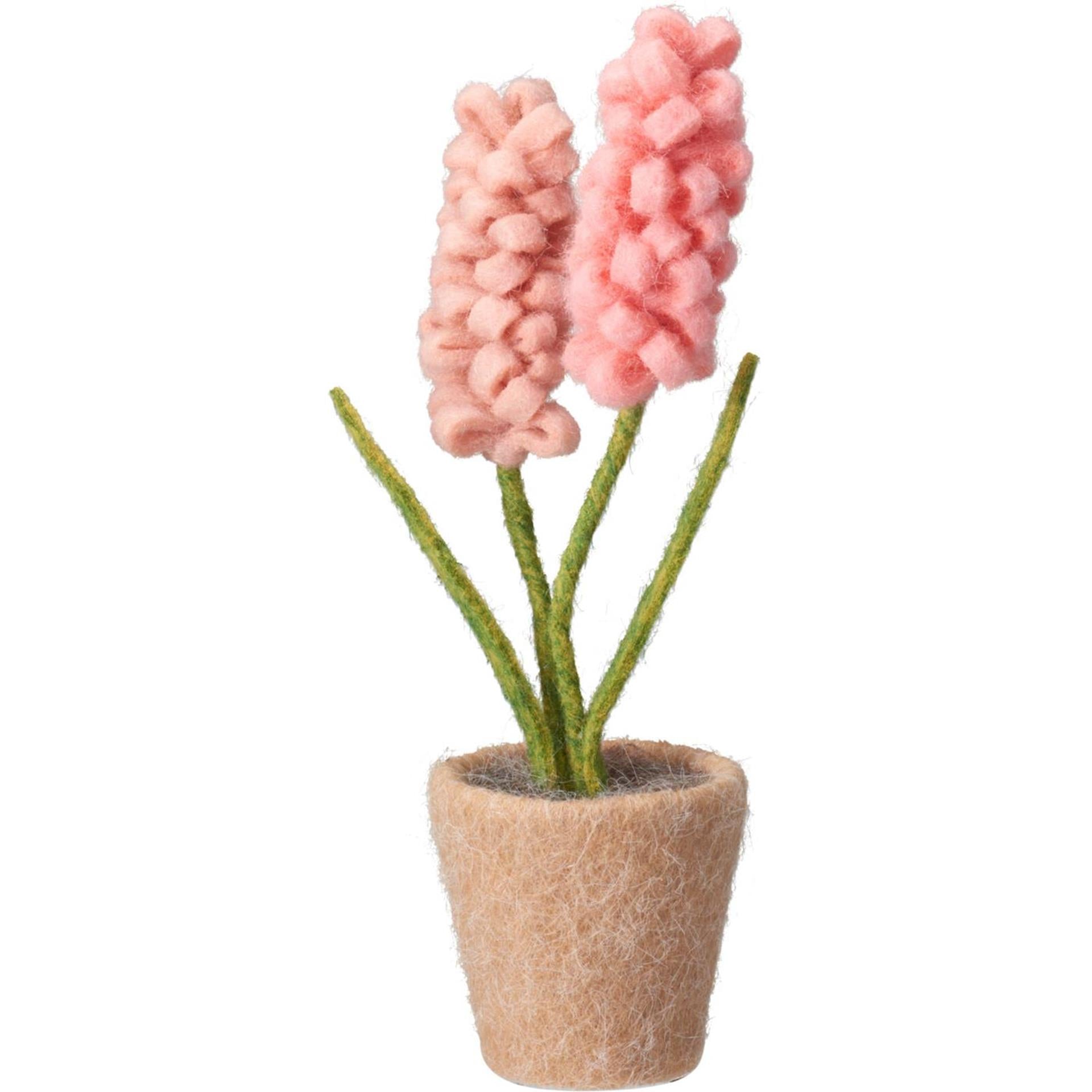 Feutrine jacinthe déco maison en pot 21cm