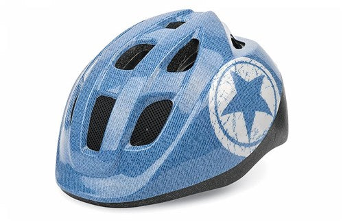 Jeans de casque pour enfants Polisport. Taille: S (52 56 cm), couleur: Blauww