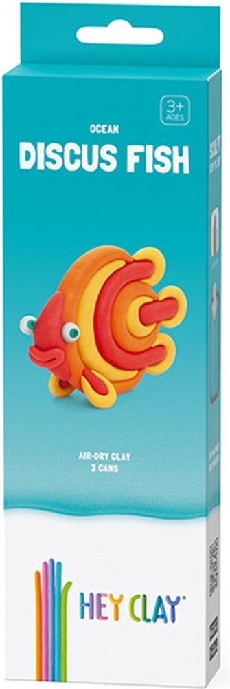 Poisson Discus océanique Hey-Clay 3 boîtes de pâte à modeler