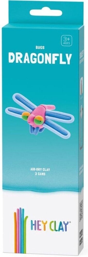 Libellule insecte Hey-Clay 3 boîtes de pâte à modeler