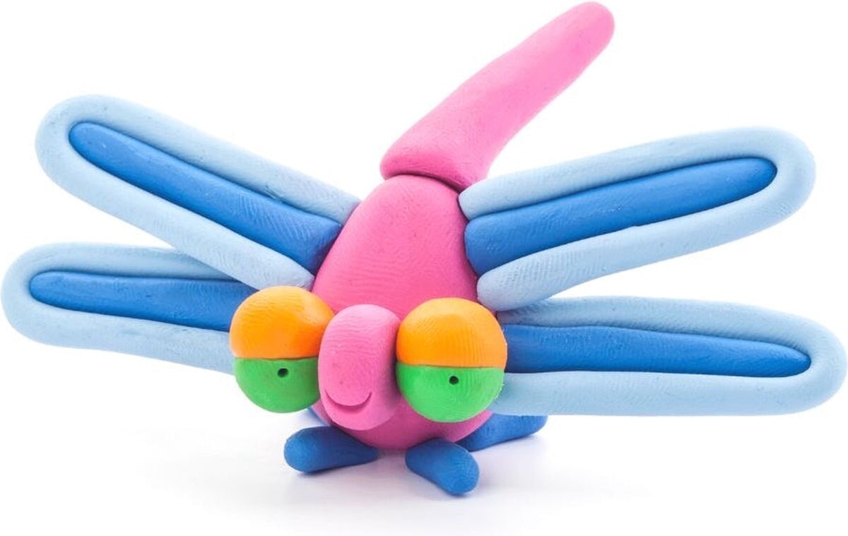 Libellule insecte Hey-Clay 3 boîtes de pâte à modeler