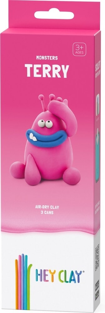 Hey-Clay Terry 3 boîtes de pâte à modeler
