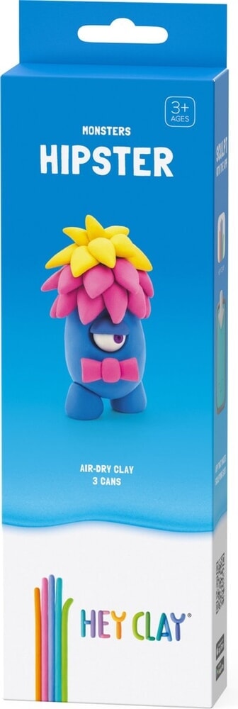 Hey-Clay Hipster 3 boîtes de pâte à modeler