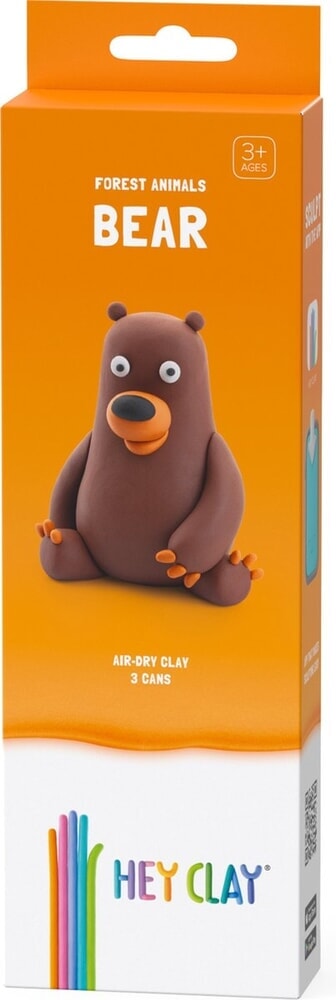 Hey-Clay Bear 3 boîtes de pâte à modeler