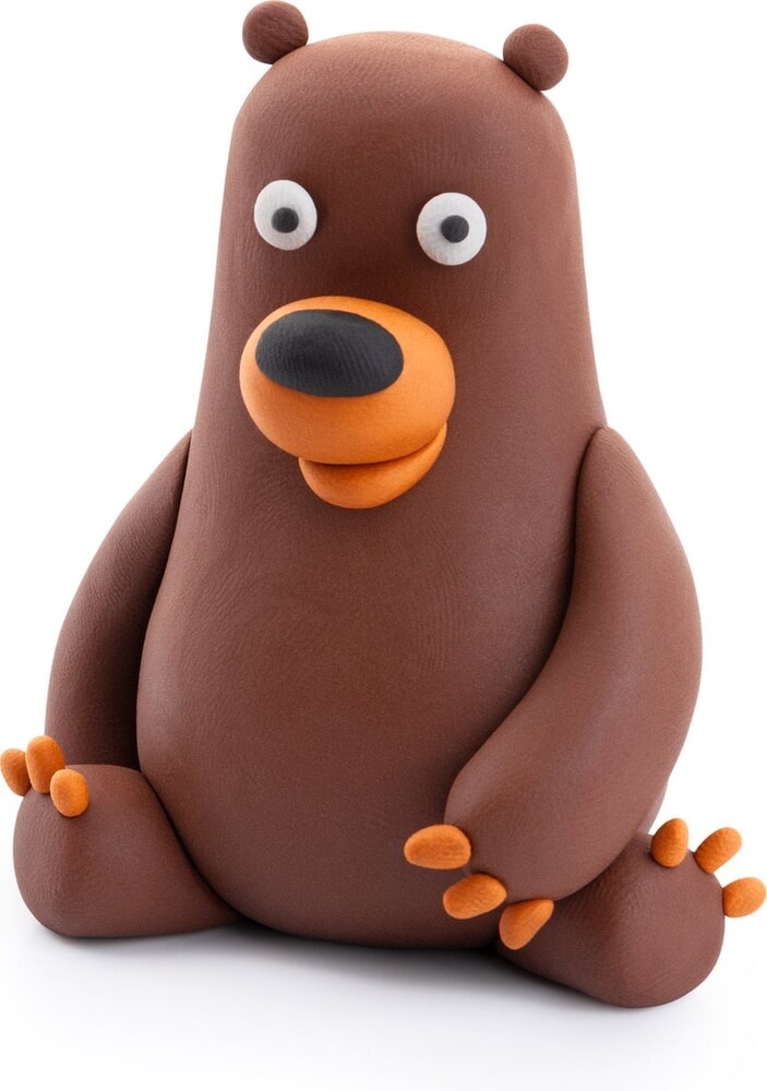 Hey-Clay Bear 3 boîtes de pâte à modeler