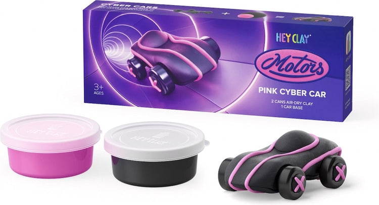 Hey-Clay Cyber Car Rose 2 boîtes de pâte à modeler