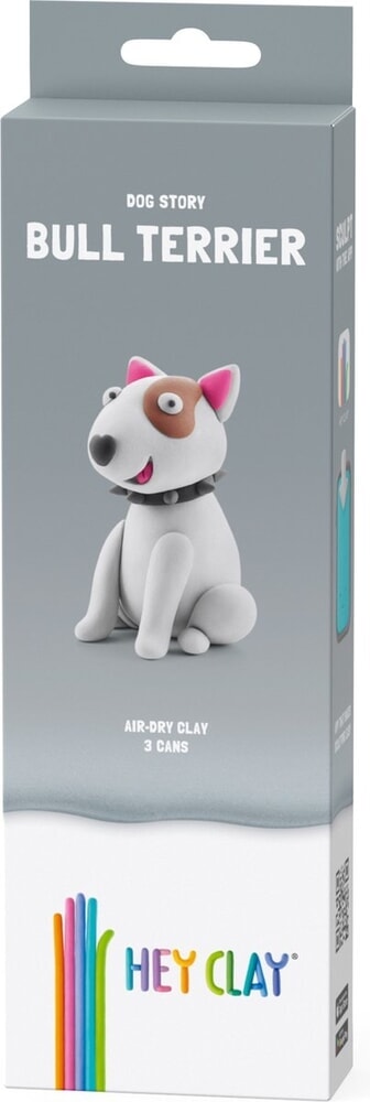 Hey-Clay Bull Terrier 3 boîtes de pâte à modeler