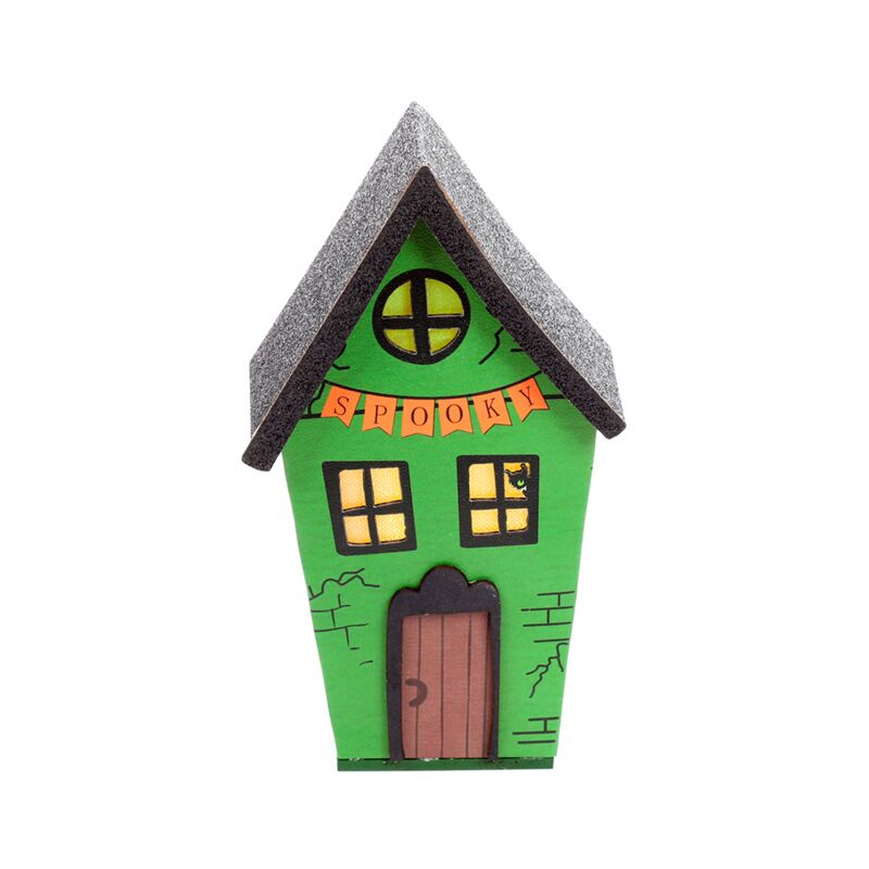 Grande décoration LED d'Halloween de maison effrayante