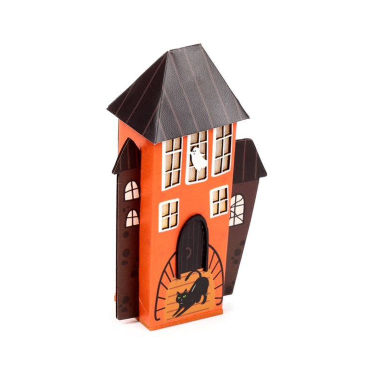 Décoration de la maison d'Halloween de chat noir effrayant House Halloween