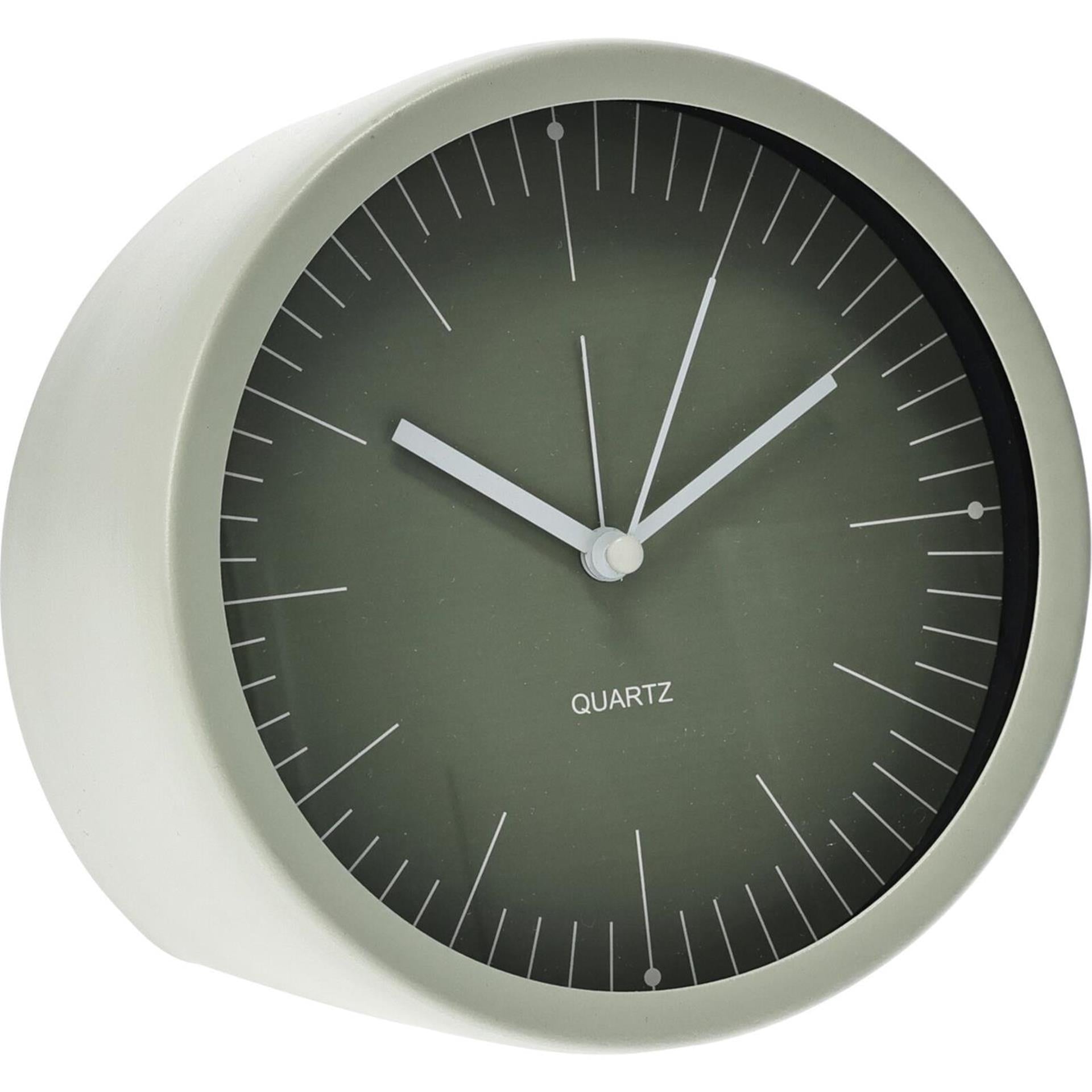 Horloge de décoration en métal sur pied 15x7cm