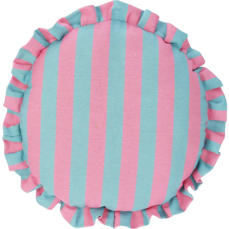 Coussin de décoration rond rayures ø42cm