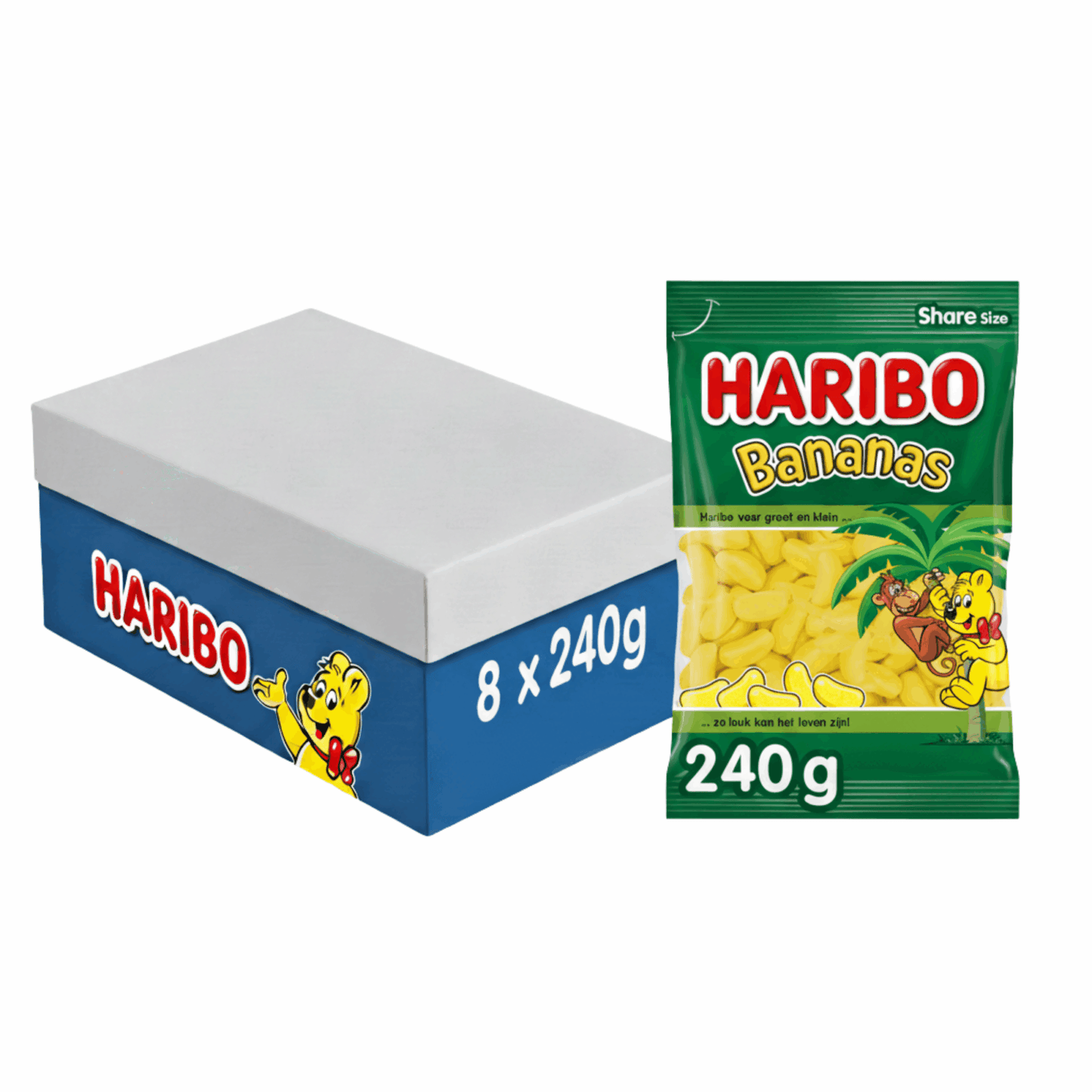 Sachet banane Haribo (8x 240gr)