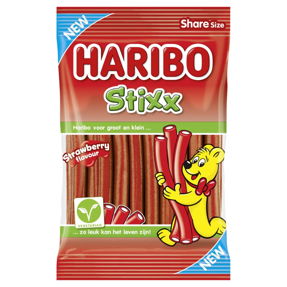 Haribo stixx fraise 160gr. a18