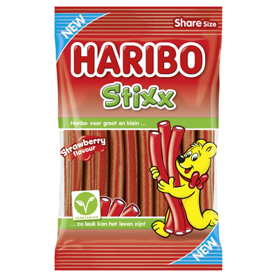 Haribo stixx fraise 160gr. a18