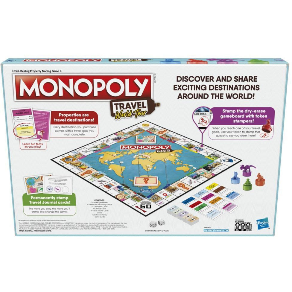Jeu de société Hasbro Monopoly World Travel