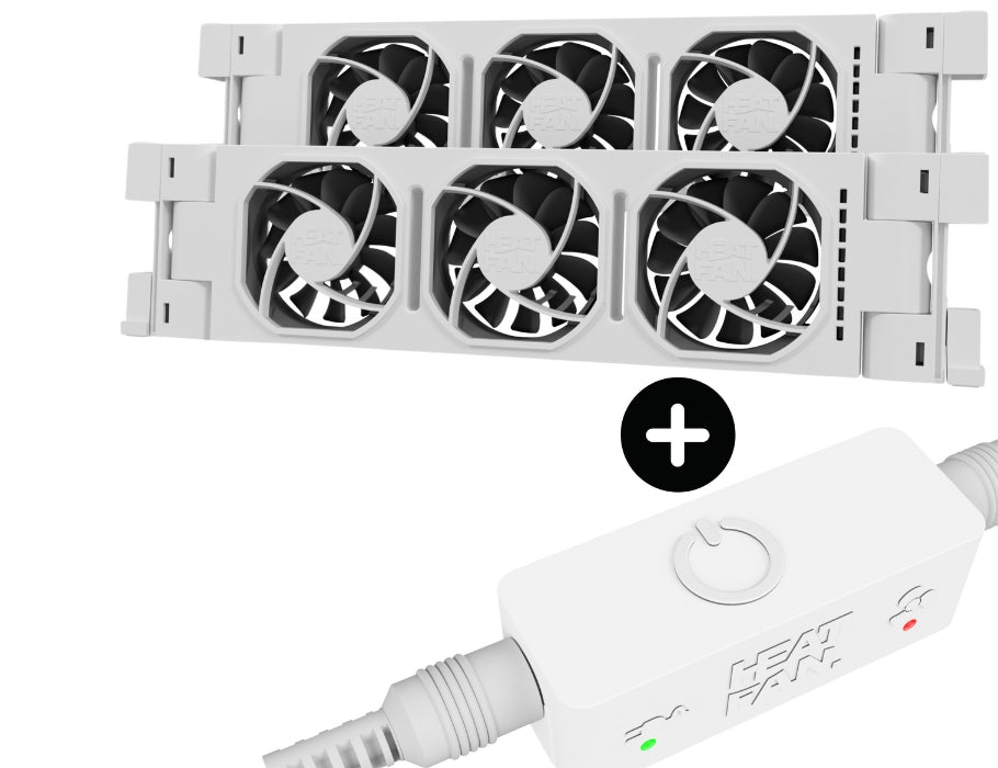 Heatfan 3 - Radiateur Fan Duo - Capteur blanc + tactile