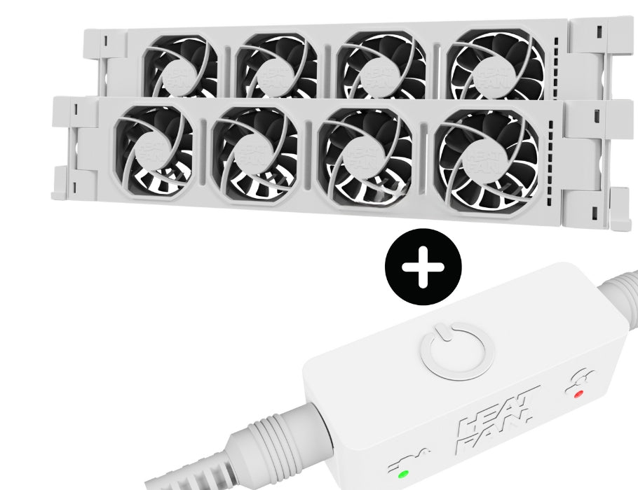 Fan de chaleur Heatfan 4 duo blanc incl.