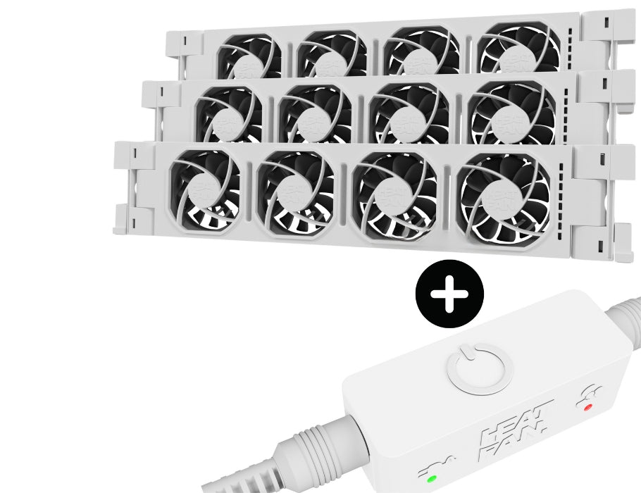 Éventail de chaleur Heatfan 4 White incl.