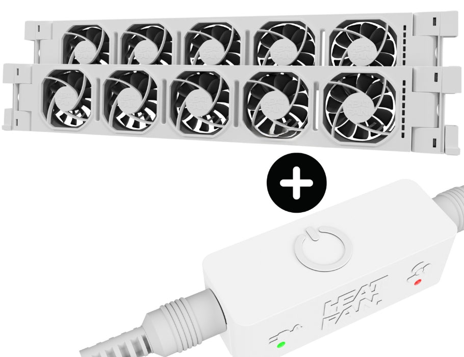Fan de chaleur Heatfan 5 duo blanc incl.
