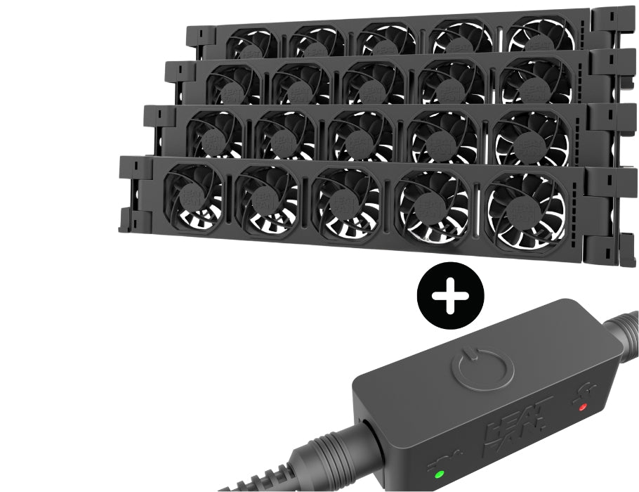 Fan de chaleur Heatfan 5 Quattro Black incl.