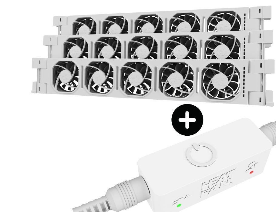 Éventail de chaleur Heatfan 5 White incl.