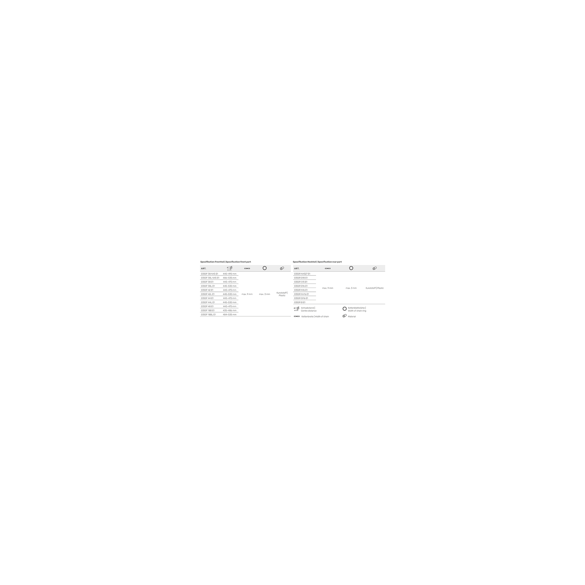 Hebie Avant Chainglider 38t