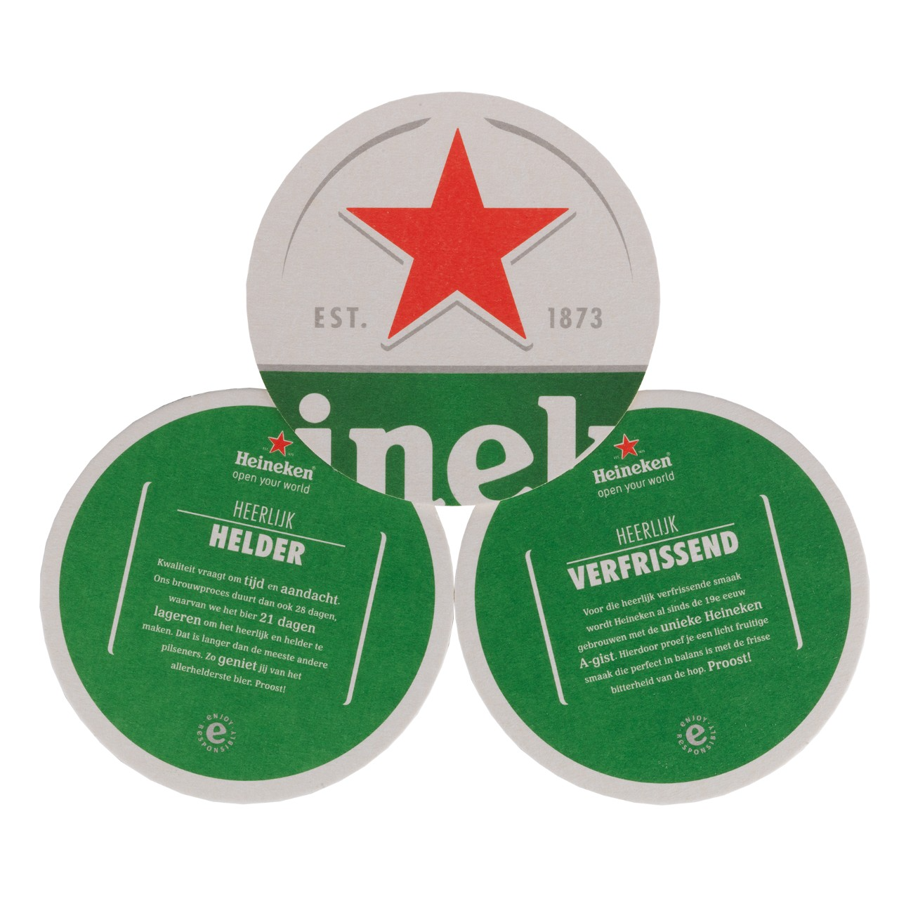 Patins en feutre Heineken (4x100 pièces)
