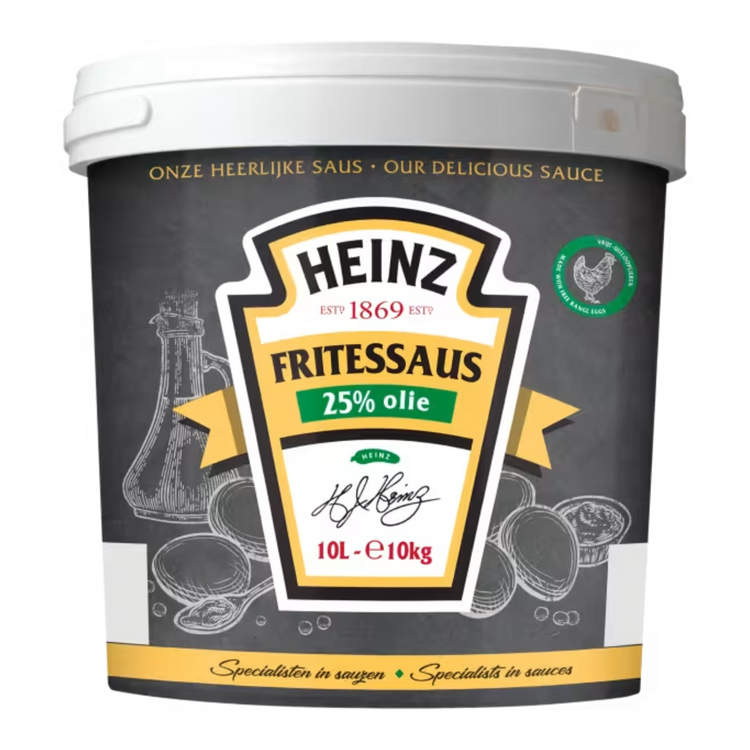 Sauce frites Heinz 25% huile (10 litres)