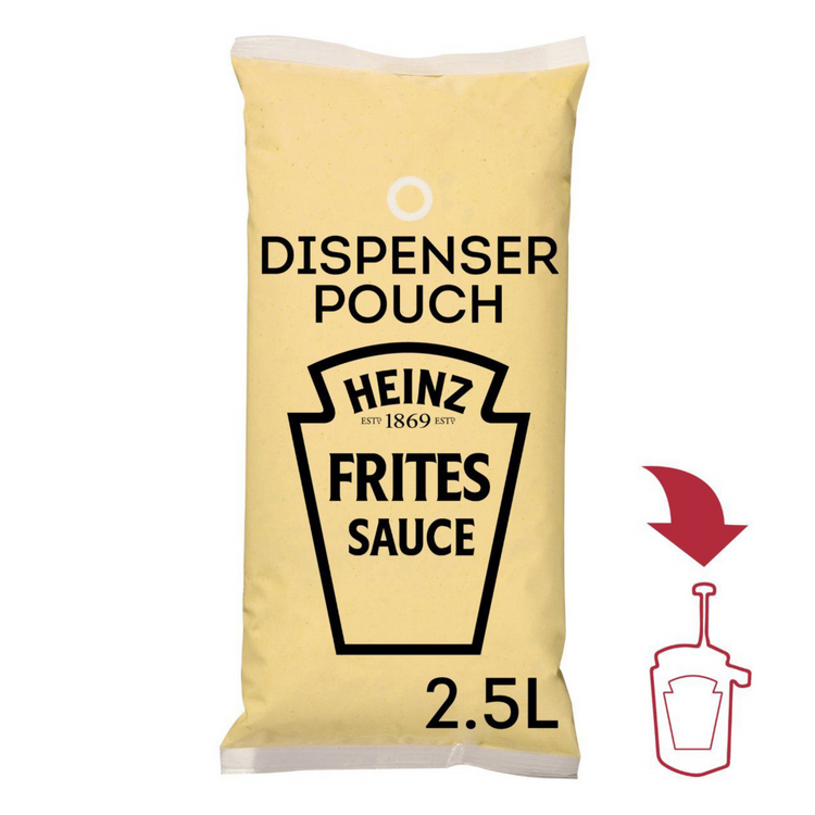 Sauce Heinz ou sauce frites mat (3x 2,5 litres)