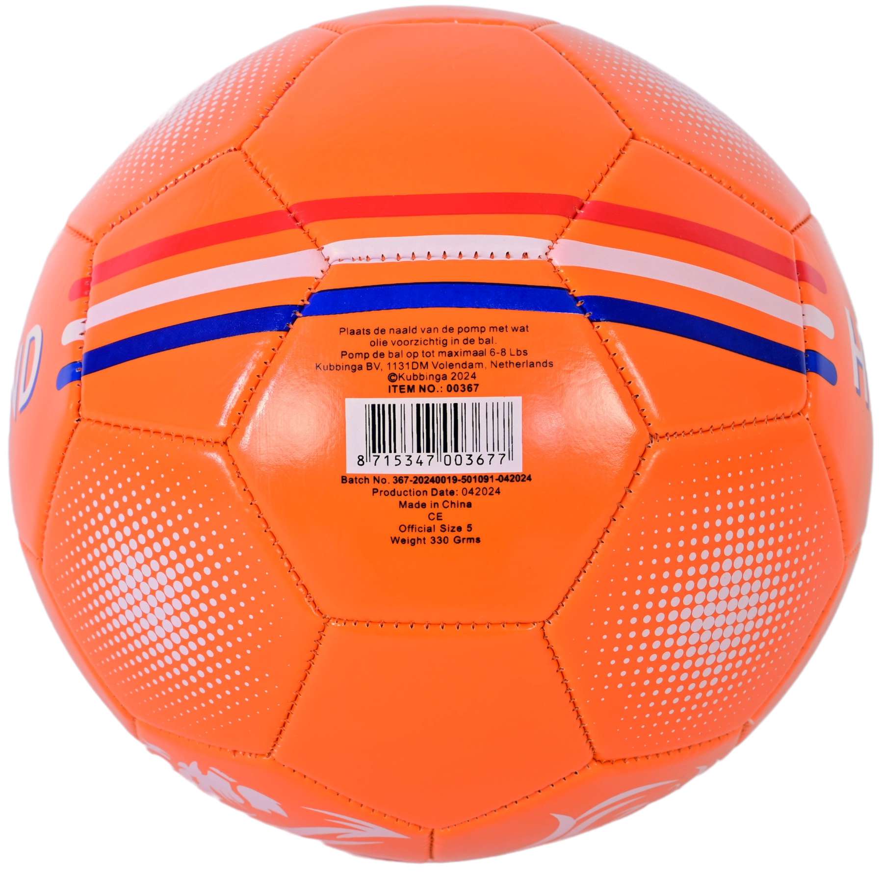 E l Sports Art Leather Holland Football Oranje