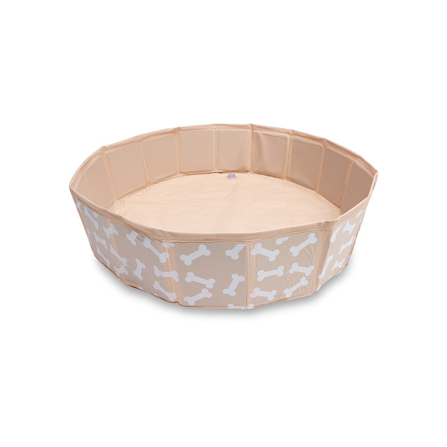 Bonebash | Piscine de chien beige Ø 80 cm