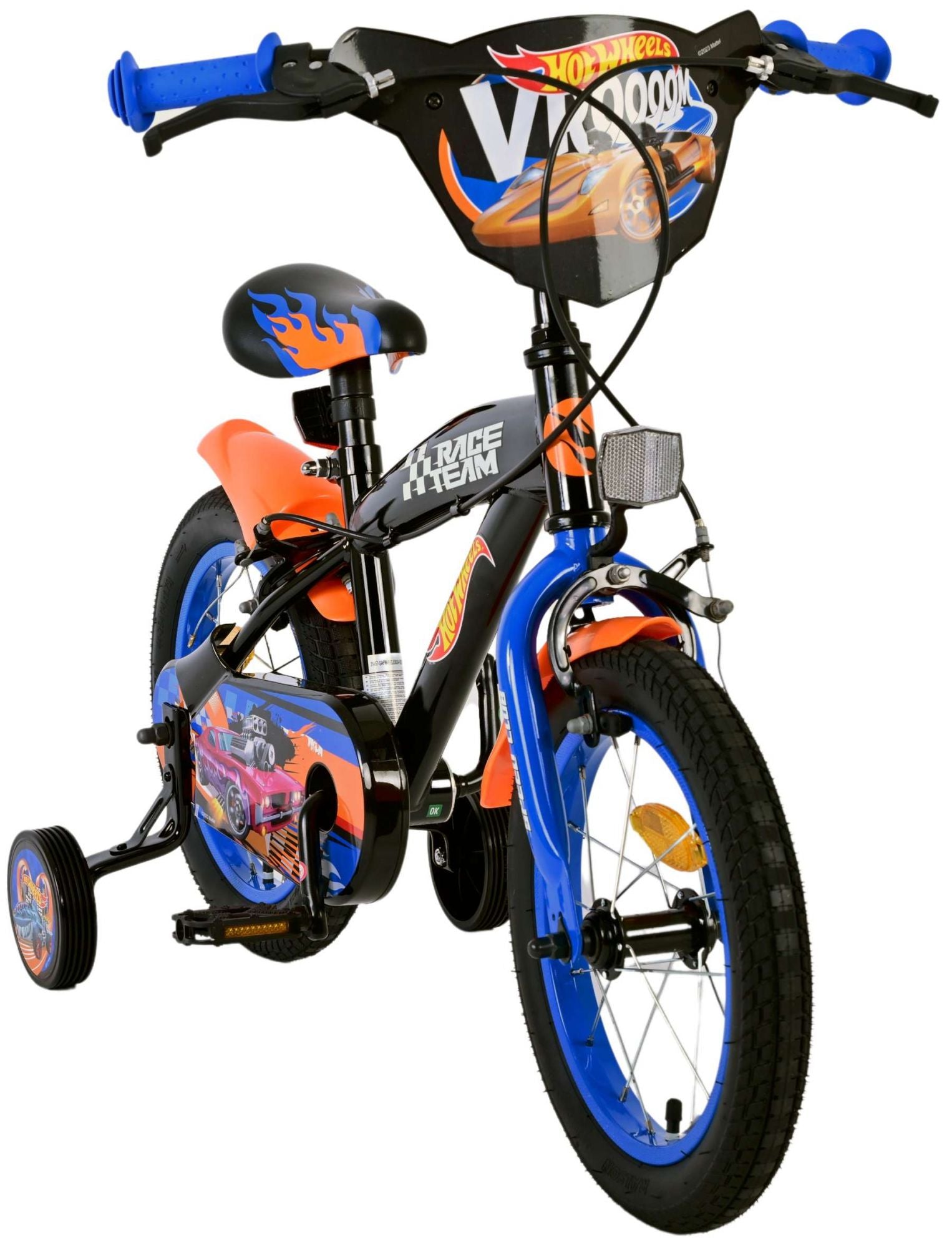 Wheels Hot Wheels pour enfants Boys Boys 14 pouces Black Two Hand freins