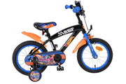 Vélo pour enfants Heiße Räder Hot Wheels - garçons - 14 pouces - noir orange bleu - afbeelding 1