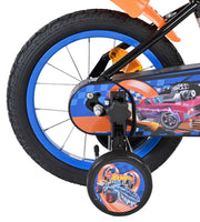 Vélo pour enfants Heiße Räder Hot Wheels - garçons - 14 pouces - noir orange bleu - afbeelding 3