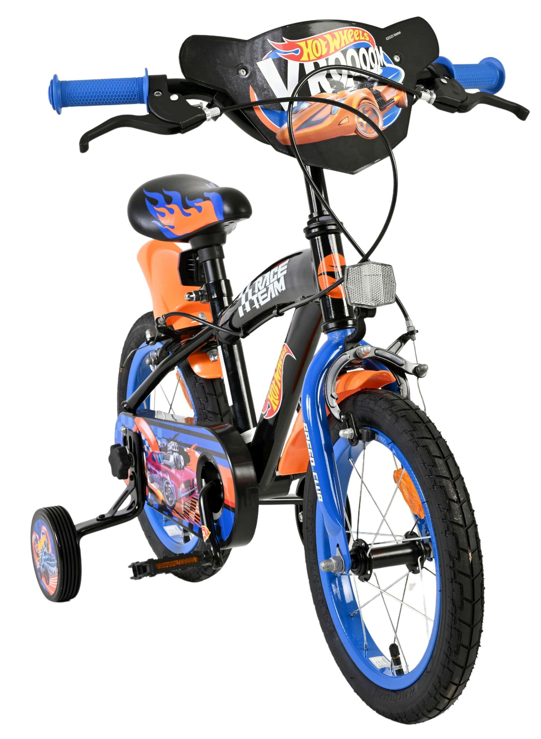Vélo pour enfants Heiße Räder Hot Wheels - garçons - 14 pouces - noir - deux freins à main