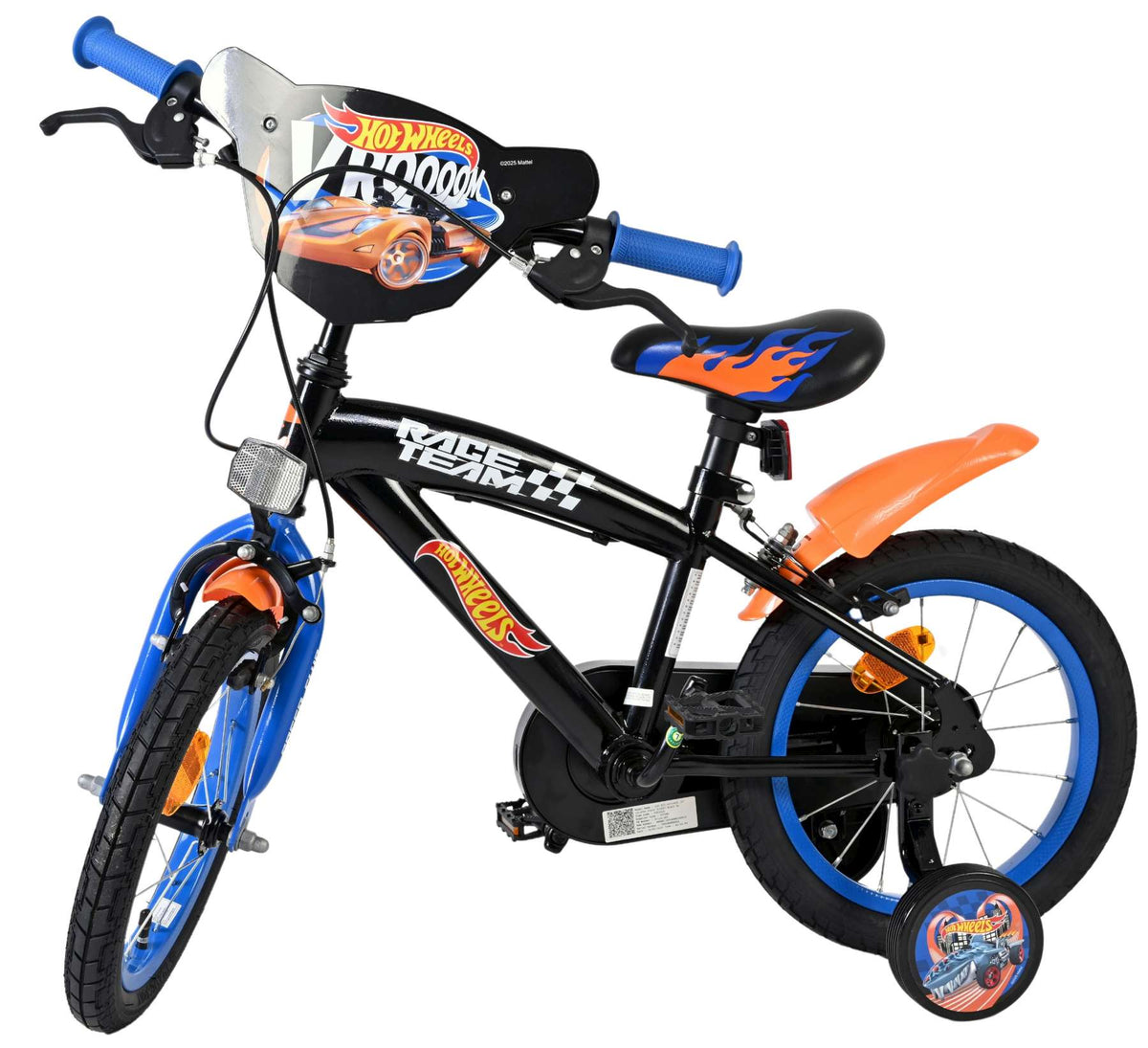 Vélo pour enfants Heiße Räder Hot Wheels - garçons - 14 pouces - noir - deux freins à main
