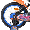 Vélo pour enfants Heiße Räder Hot Wheels - garçons - 16 pouces - noir orange bleu - deux freins à main